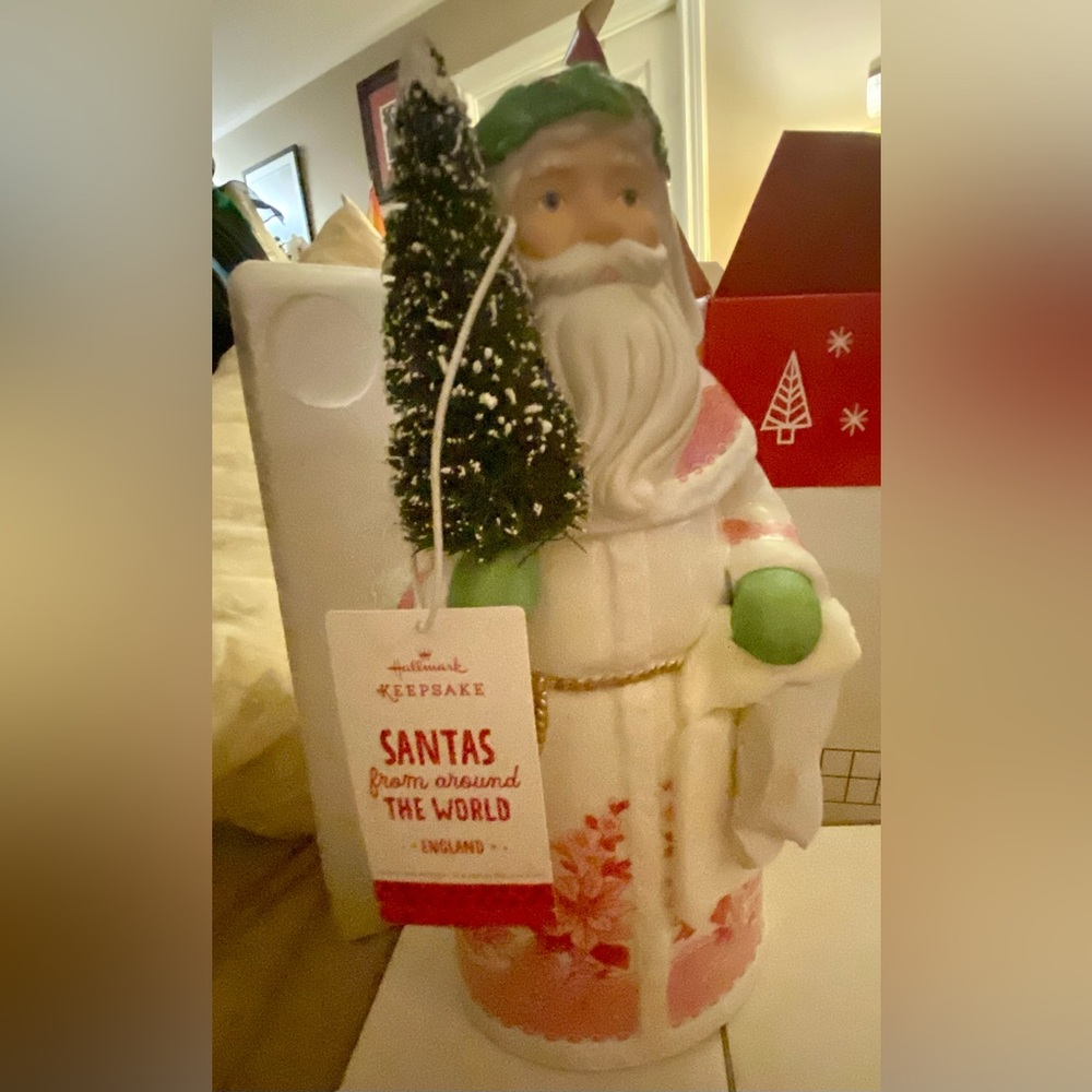 Hallmark - Santa Ceramic Large Decoration.  England Santa - brand new in box.